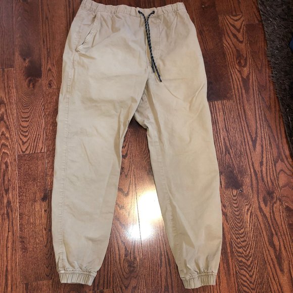 American Eagle Khaki Joggers - Picture 1 of 2